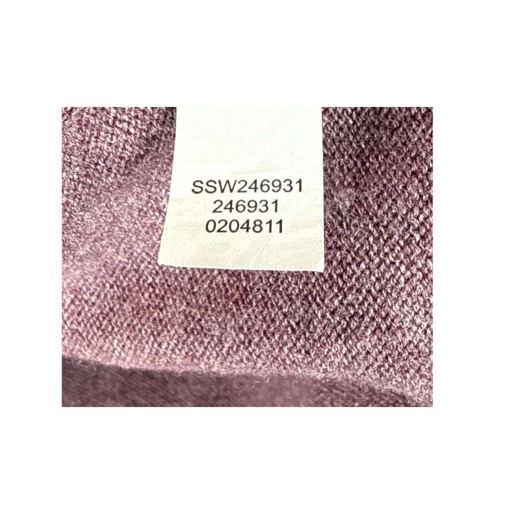 J. Jill VNeck Sweater Mauve Purple Cotton Blend Knit Size M Office Career Travel - Picture 8 of 9